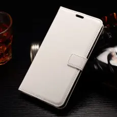 OEM - Crazy Horse Pl&aring;nboksfodral till LG G4 Stylus - Vit