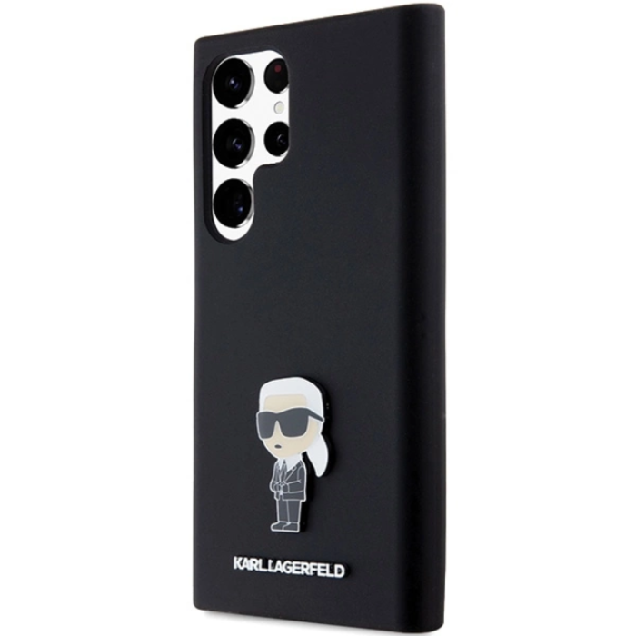 KARL LAGERFELD - Karl Lagerfeld Galaxy S23 Ultra Mobilskal Silikon Ikonik Metal Pin