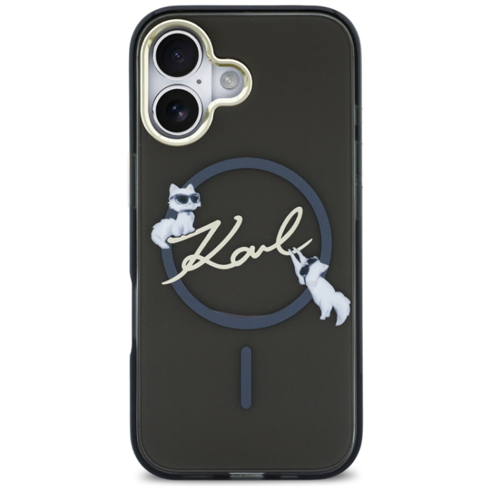 KARL LAGERFELD - Karl Lagerfeld iPhone 17 Mobilskal Magsafe IML Choupettes Karl Script