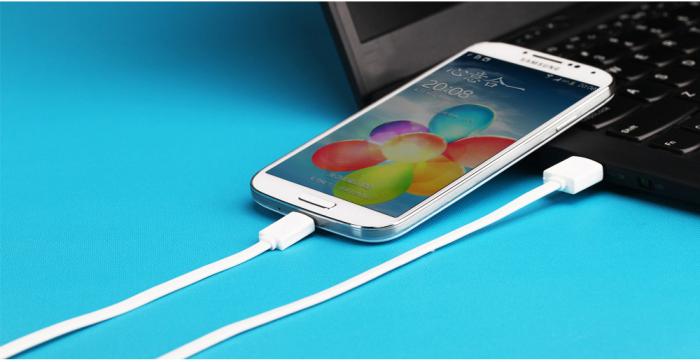 iHave - iHave Flat Micro USB kabel - 900mm - (Vit)