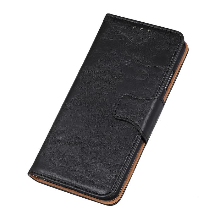OEM - Äkta Läder Plånboksfodral Sony Xperia 5 II - Svart