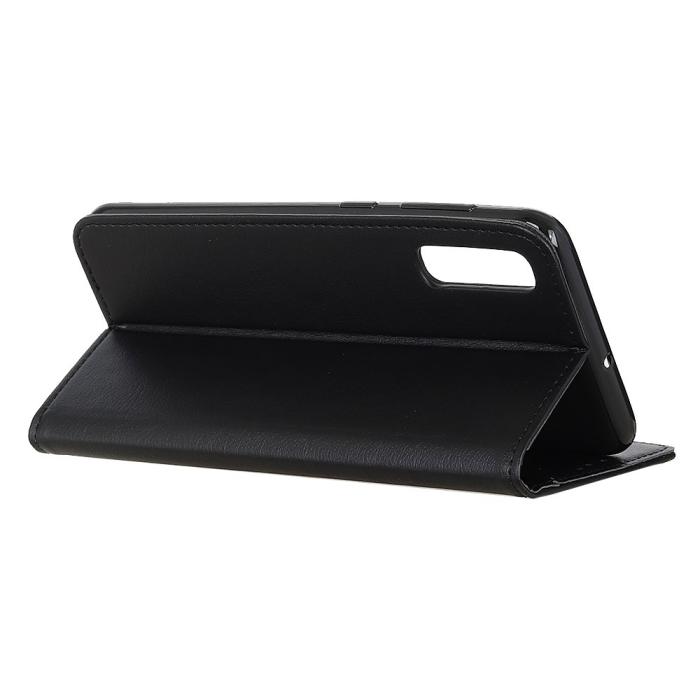 OEM - Litchi Läder Plånboksfodral Sony Xperia 5 II - Svart