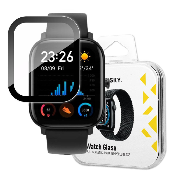 UTGATT1 - Wozinsky Xiaomi Amazfit GTS Härdat Glas Hybrid - Svart