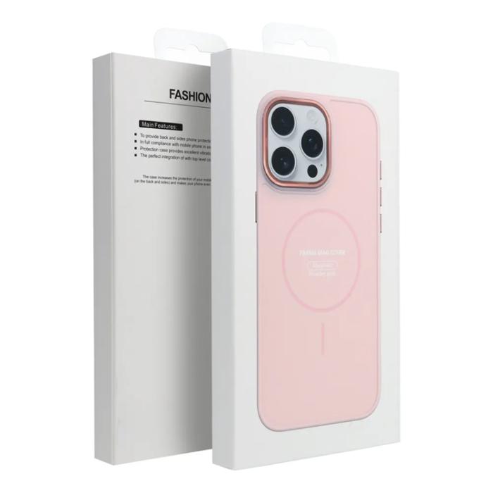 A-One Brand - Mobilskal För Galaxy S26 Ultra Magsafe Frame - Powder Rosa