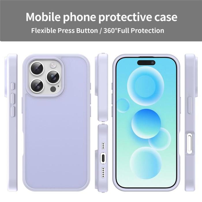 A-One Brand - iPhone 16 Pro Max Mobilskal Skin Touch Matte - Lila