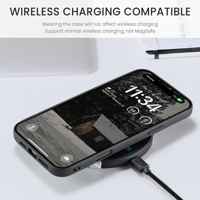 OEM - JEEHOOD Mobilskal till iPhone Air Konstläder + Plast - Svart