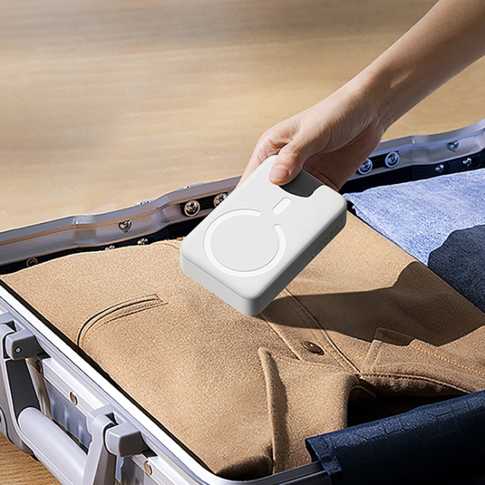 BASEUS - Baseus Mini Magnetisk Trådlös Powerbank 10000mAh 30W - Vit