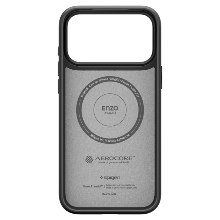 Spigen - Spigen iPhone 17 Pro Mobilskal Magsafe Enzo Aramid - Svart
