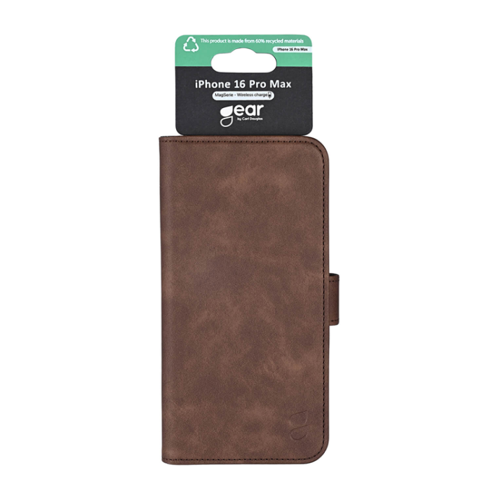 GEAR - GEAR iPhone 16 Pro Max Plånboksfodral MagSafe - Brun