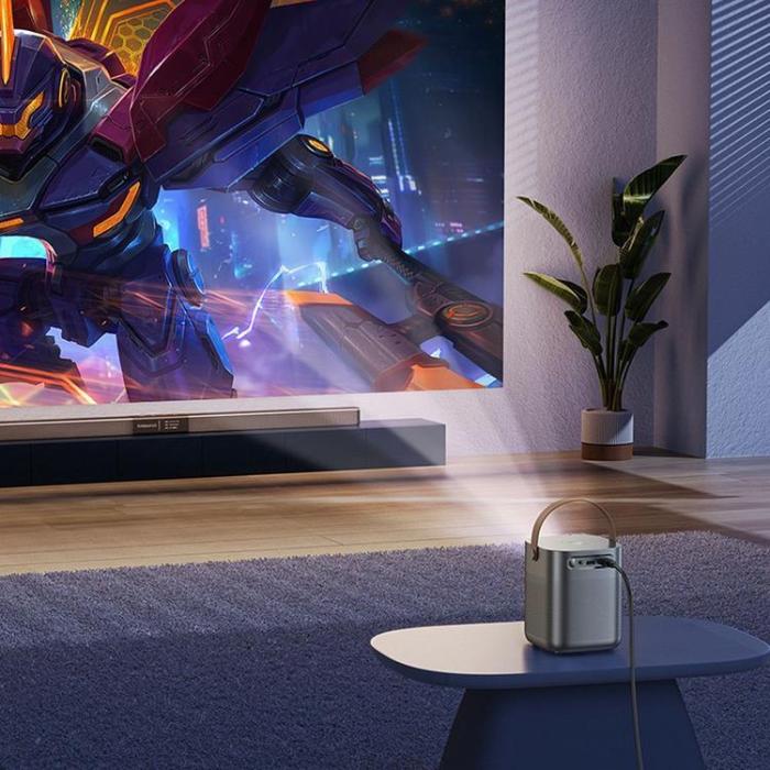 Hoco - Hoco Projektor med Android-Programvara Wi-Fi Bluetooth 720P DT4 - Grå