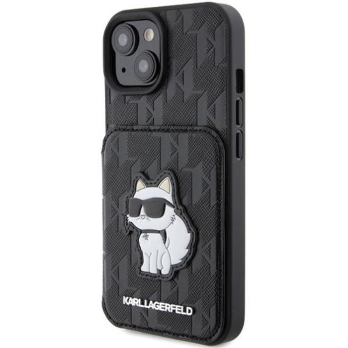 KARL LAGERFELD - Karl Lagerfeld iPhone 15 Mobilskal Korthållare Choupette