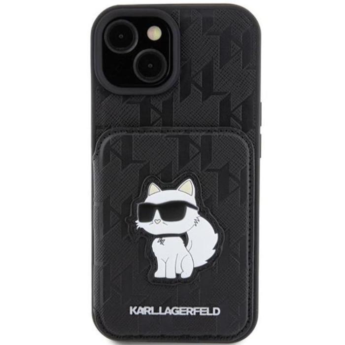 KARL LAGERFELD - Karl Lagerfeld iPhone 15 Mobilskal Korthållare Choupette