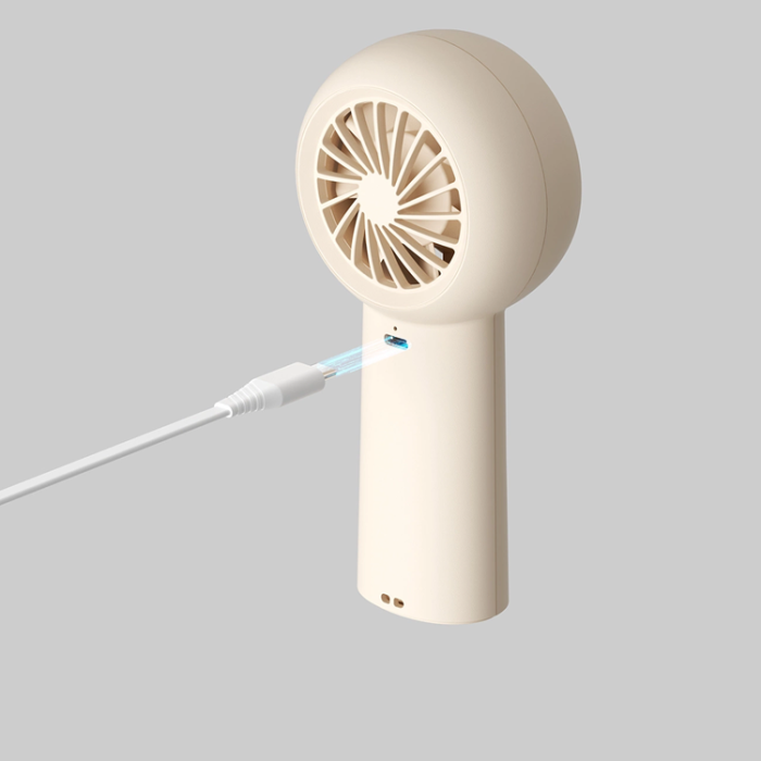 Jisulife - Jisulife Bärbar USB Handfläkt 4000 mAh Life5 Plus - Beige