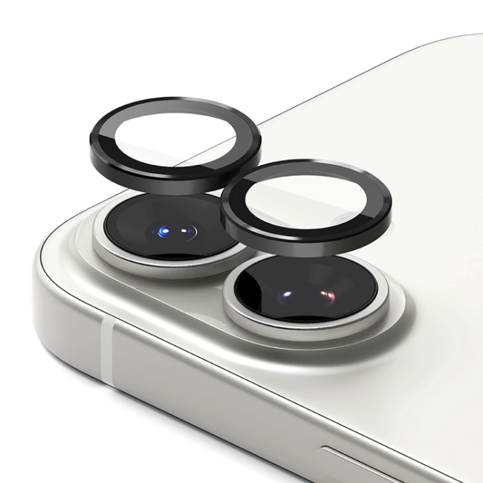 Ringke - [2-Pack] Ringke iPhone 17 Härdat Glas Kameraskydd - Svart