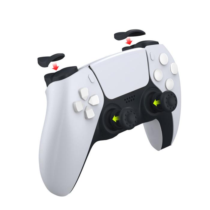 UTGATT - Dobe overlay kit for PS5 controller - Svart