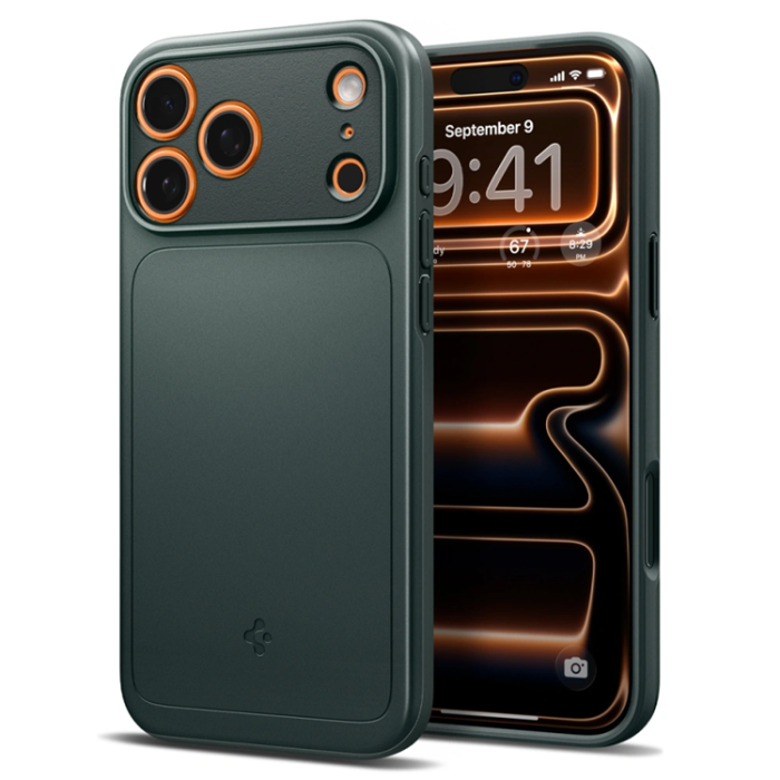 Spigen - Spigen iPhone 17 Pro Max Mobilskal Magsafe Thin Fit - Abyss Grön