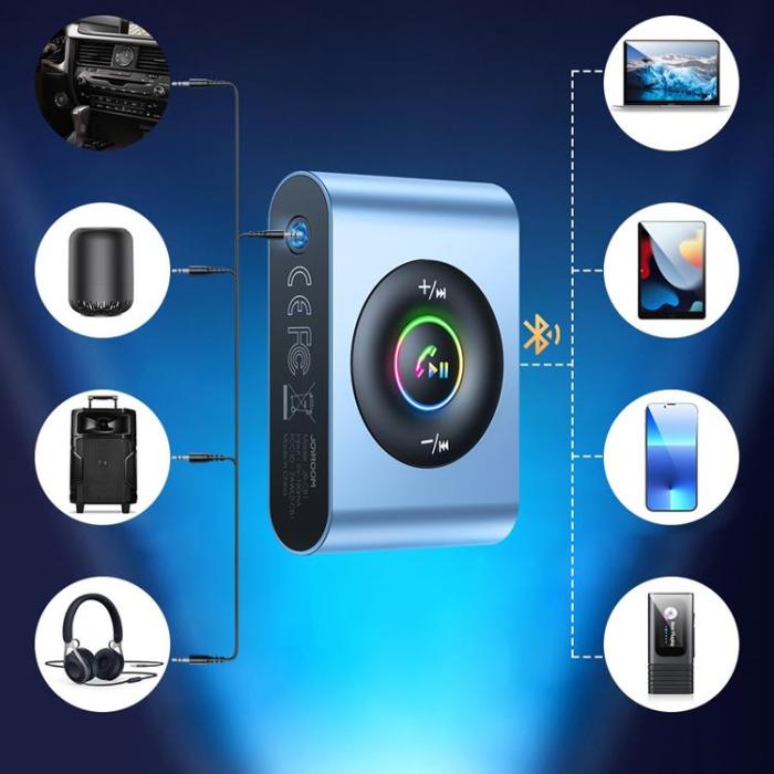 Joyroom - Joyroom Bil Bluetooth 5.3 Sändare och Handsfree Kit - Blå