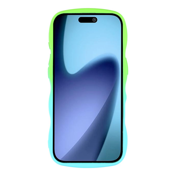 A-One Brand - iPhone Air Mobiskal Gradient Color TPU - Grön+Babyblå