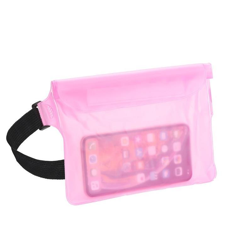 Universala Vattentät Mobilväskor med bälte - Rosa | 2353 | AlltMobil