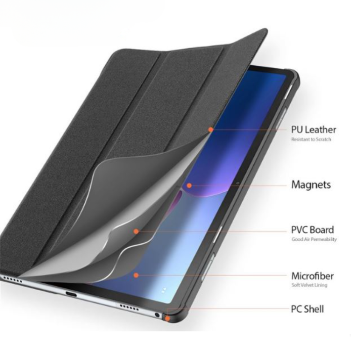Dux Ducis - Dux Ducis Lenovo Tab M10 (Gen 3) 10.1 Fodral DOMO Folio Flip - Svart