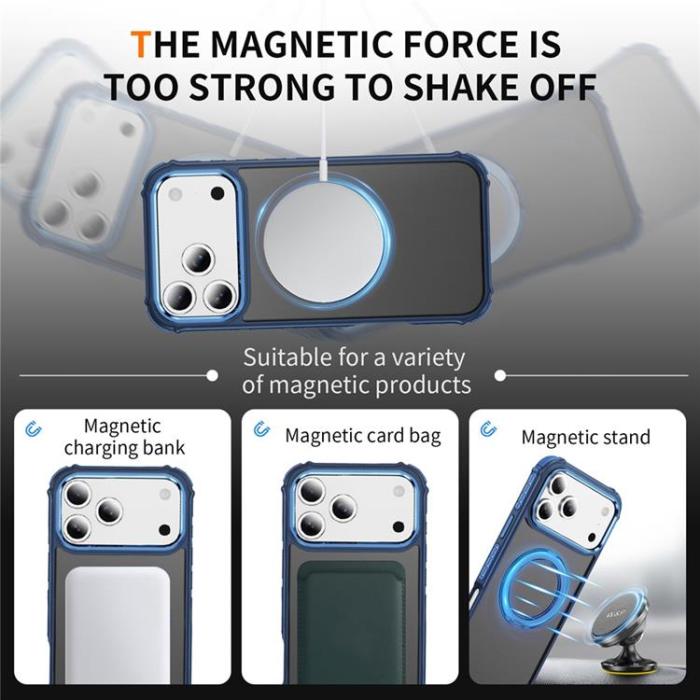 A-One Brand - iPhone 17 Pro Mobilskal MagSafe Skin Touch - Blå
