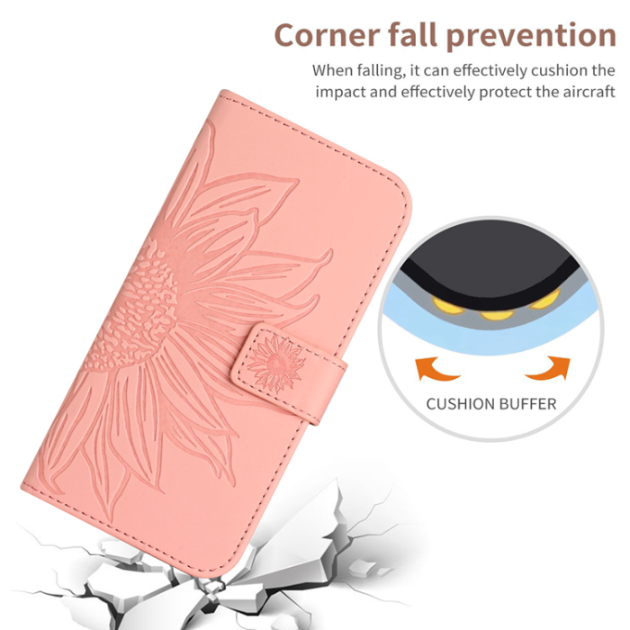 A-One Brand - OnePlus Nord 5 Plånboksfodral Sunflower Imprint - Rosa