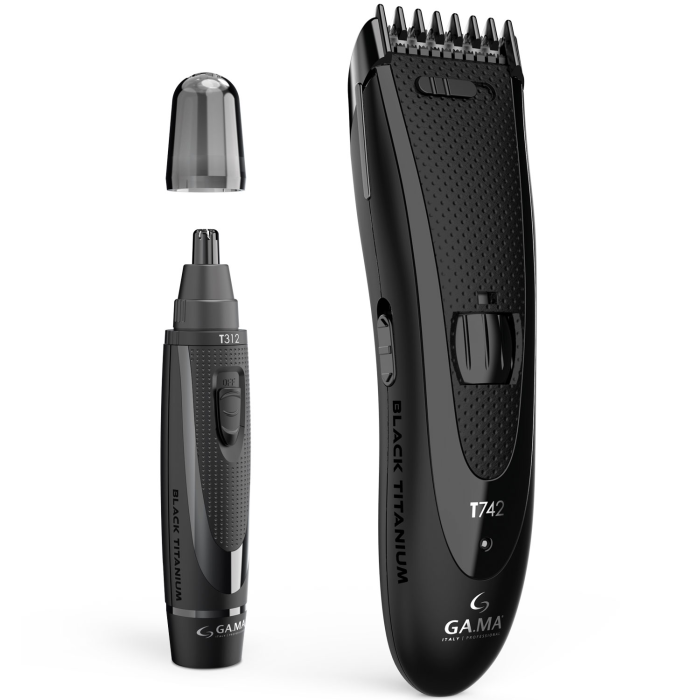 Ga.Ma - GA.MA Hårklippare & Trimmer Black Titanium T744