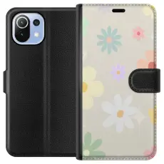 Gustaf - Pl&aring;nboksfodral till Xiaomi Mi 11 Lite med fejdande blommor