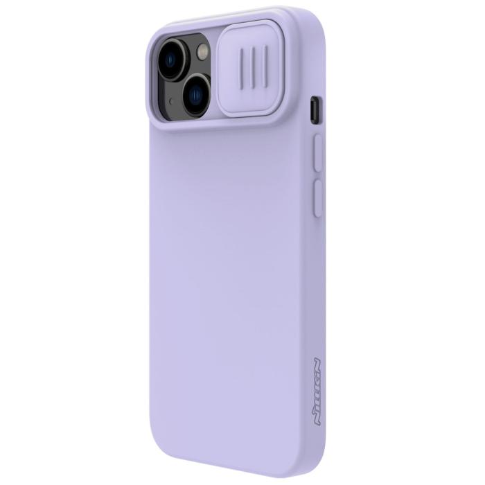 Nillkin - Nillkin iPhone 14 Plus Skal Magsafe CamShield Silicone - Lila