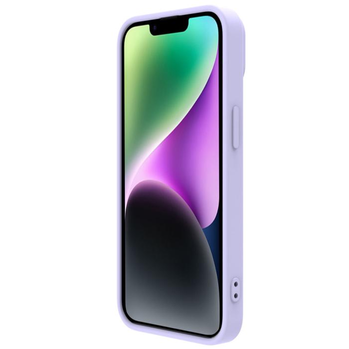 Nillkin - Nillkin iPhone 14 Plus Skal Magsafe CamShield Silicone - Lila