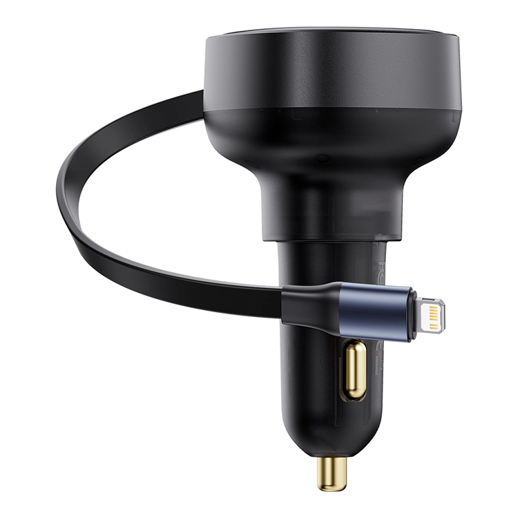 Baseus Billaddare 60W USB-C Till Lightning Enjoyment Pro - Svart | 505295 | AlltMobil