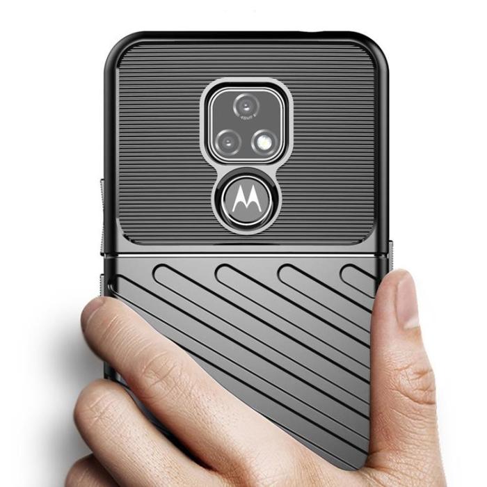 UTGATT - Motorola Moto E7 Skal Thunder Flexible Armored - Svart
