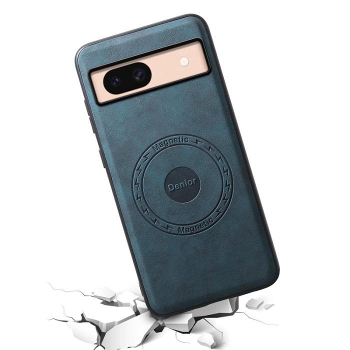 DENIOR - DENIOR D14 Google Pixel 8a Ställfodral KonstLäder Blå