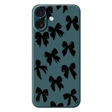 A-One Brand - iPhone 17 Mobilskal Bow Pattern Printing Straight - Grön