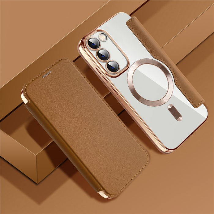 Boom of Sweden - BOOM Galaxy S23 Plus Magsafe Plånboksfodral RFID Flip - Brun