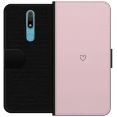 Gustaf - Pl&aring;nboksfodral till Nokia 2.4 med Litet Hj&auml;rta