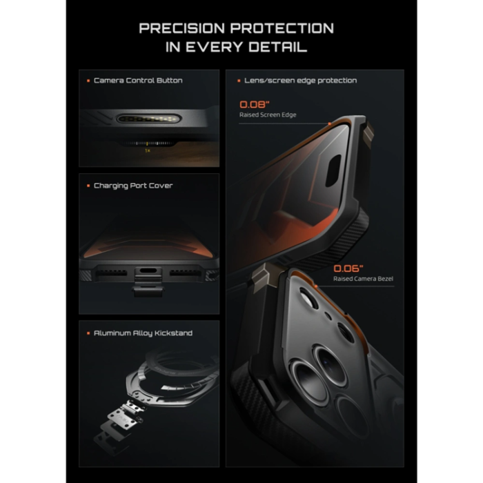 SupCase - SupCase Mobilskal För iPhone 18 Pro Max/17 Pro Max Magsafe UB Grip - Svart
