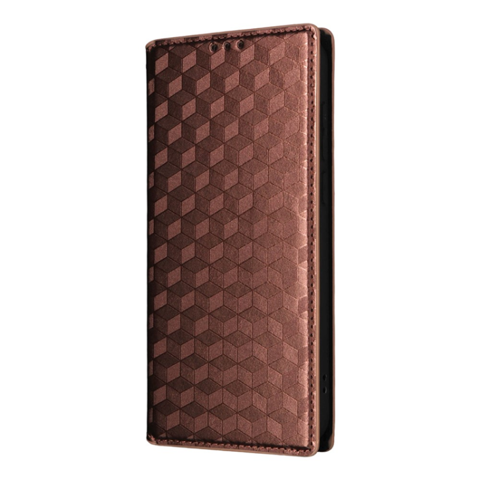 A-One Brand - OnePlus 15 Plånboksfodral Rhombus Imprinted Konstläder - Brun