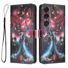 A-One Brand - Sony Xperia 1 VII Plånboksfodral Pattern Printing - Butterfly Tree