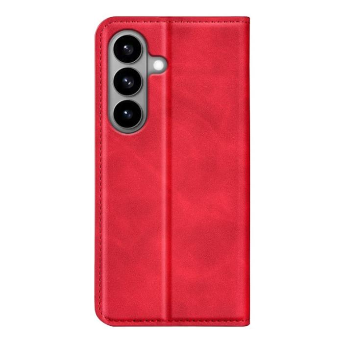 OEM - Samsung Galaxy S26 Fodral KonstLäder Touch - Röd