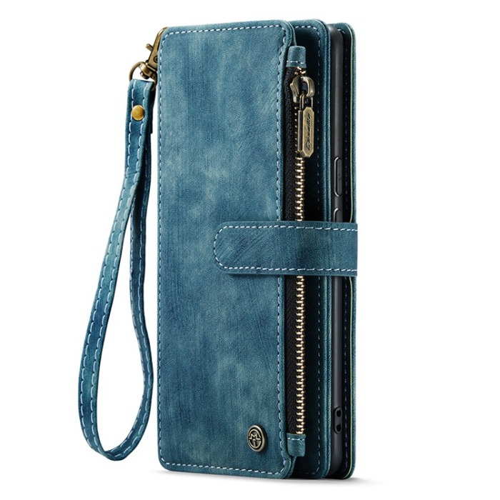 Caseme - CASEME Google Pixel 7A Plånboksfodral C30 Zipper - Blå
