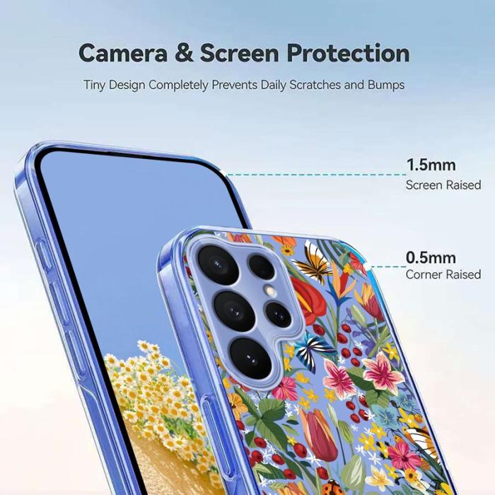 OEM - Mobilskal till Samsung Galaxy S26 Ultra Blommönster TPU - Liljor