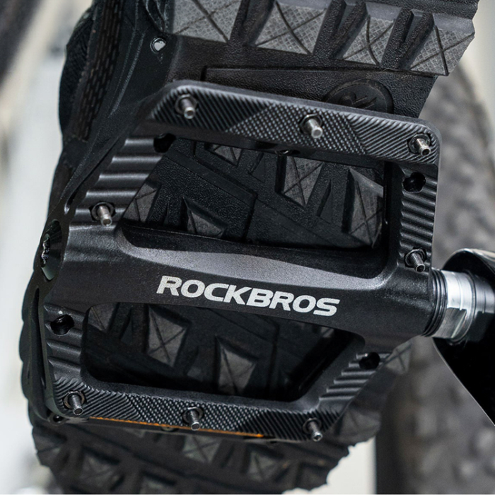 Rockbros - Rockbros Reflekterande Nyloncykelpedaler BP2501 - Svart