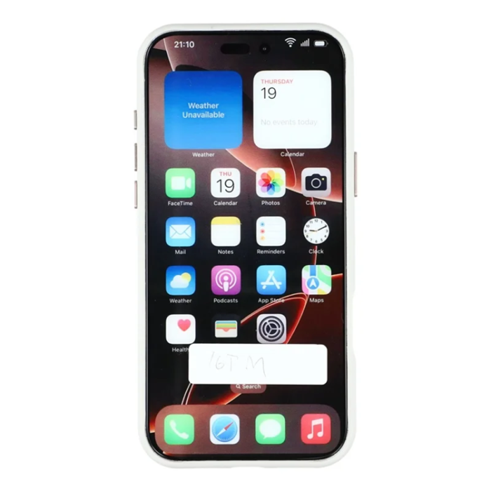KIGC - KIGC iPhone 16 Pro Max Mobilskal Magsafe Läder - Grå