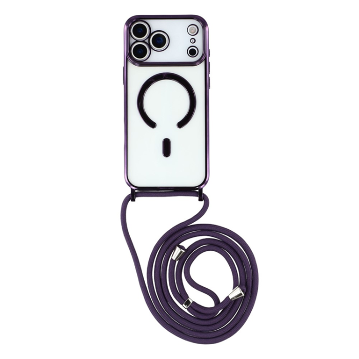A-One Brand - iPhone 17 Pro Max Mobilskal MagSafe Electroplating TPU - Lila