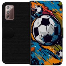 iSecrets - Pl&aring;nboksfodral till Samsung Galaxy Note20 med Fotbollar