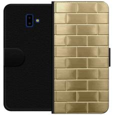 iSecrets - Pl&aring;nboksfodral till Samsung Galaxy J6+ med Gyllene Murstenar