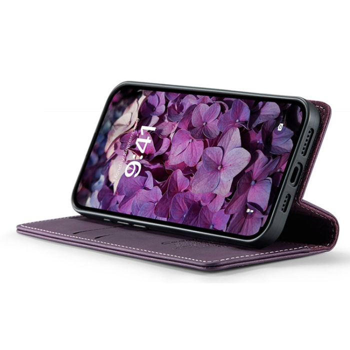 Caseme - Caseme iPhone 16e Plånboksfodral RFID Blocking - Lila