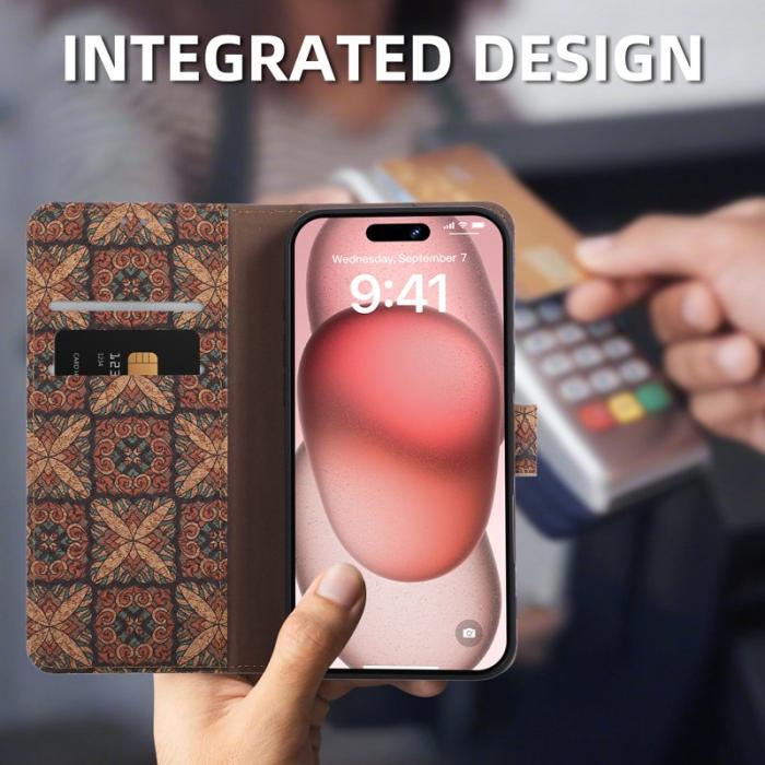 OEM - Plånboksfodral för Samsung Galaxy S26 Konstläder Ställ - Hjärtan