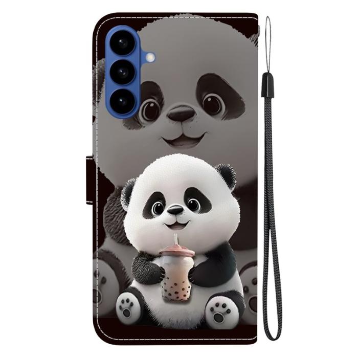 OEM - Plånboksfodral för Samsung Galaxy S26 Konstläder Ställ - Mjölk Te Panda